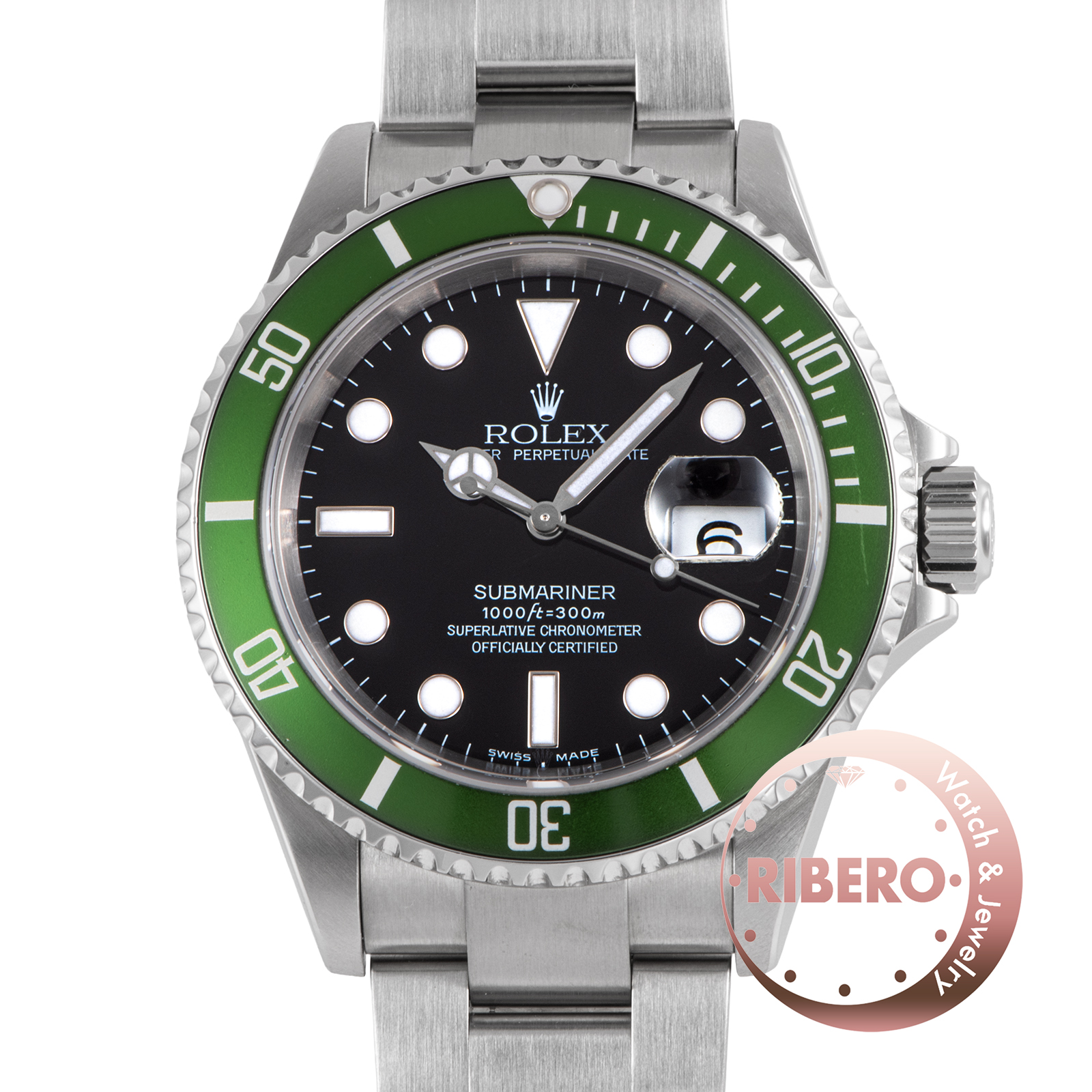 ロレックス サブマリーナデイト 16610LV F番 FAT4 BIG SWISS