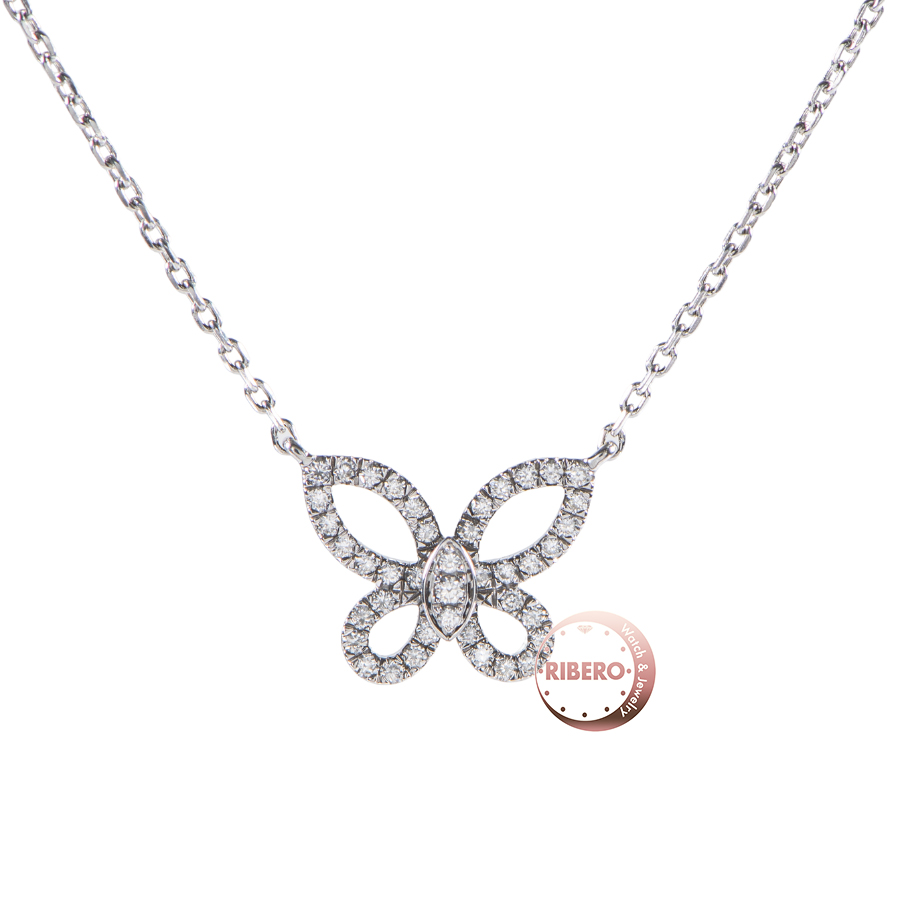 グラフ バタフライ ミニ バタフライ シルエット ダイヤモンドペンダント