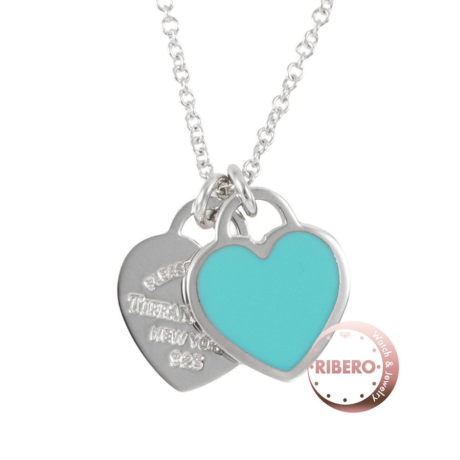 ティファニー リターン トゥ ティファニー ブルー ダブル ハート タグ ペンダント ミニ