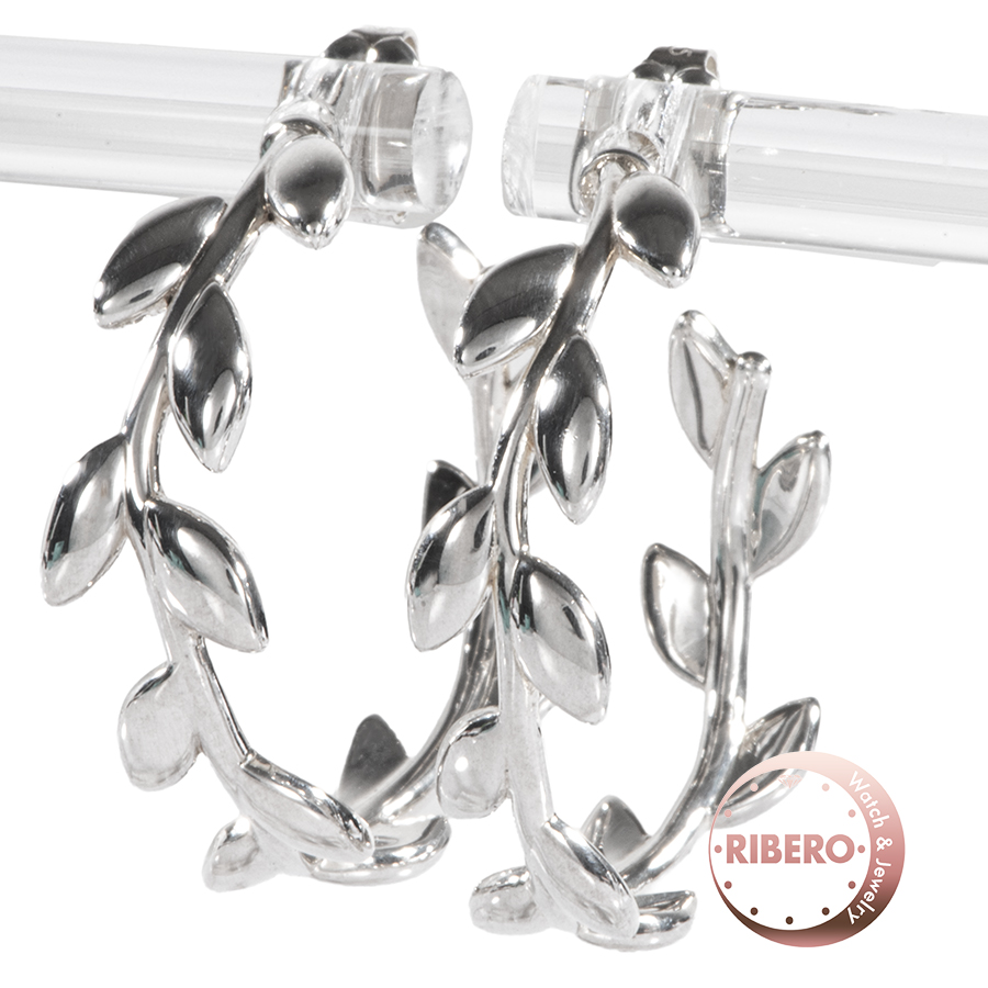 ティファニー オリーブリーフ フープ ピアス