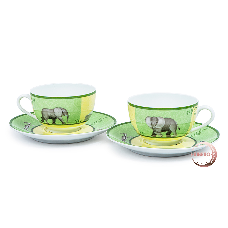 エルメス ペアカップソーサー アフリカ