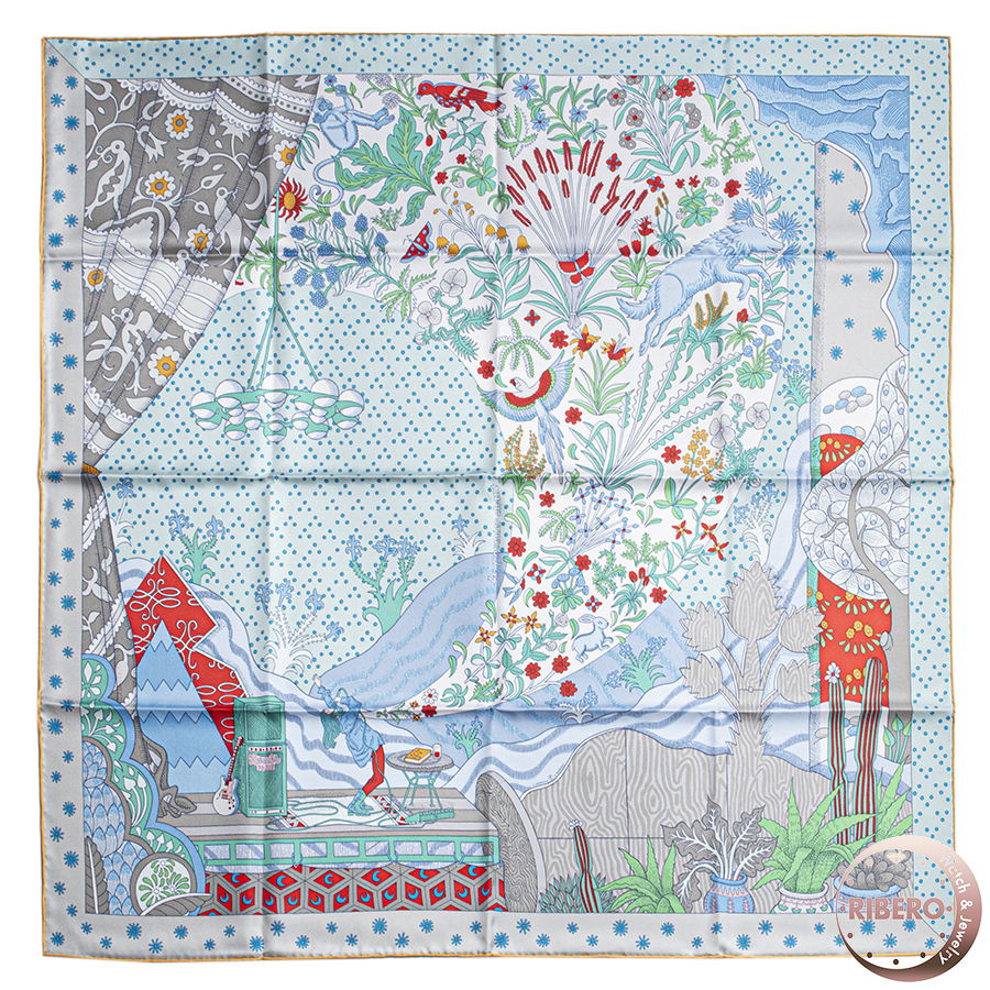 エルメス カレ90 Le Premier Chant 始まりの歌 スカーフ