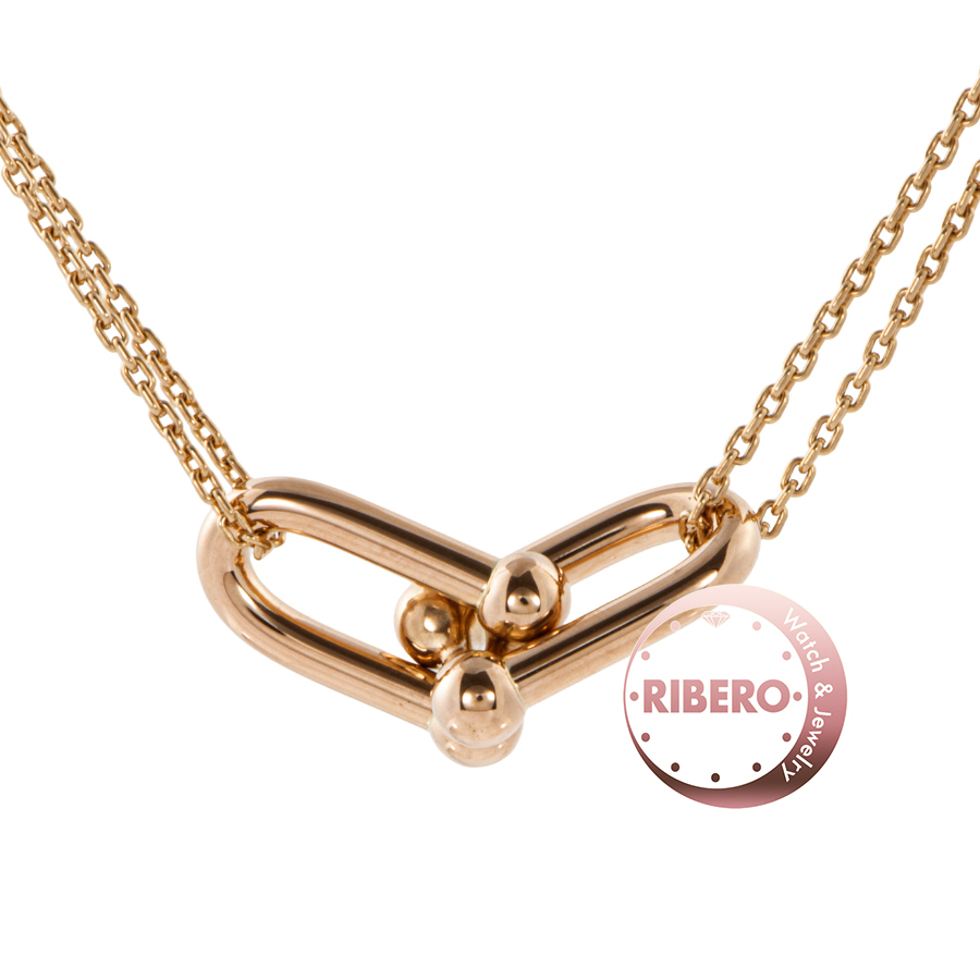 ティファニー ハードウェア ラージ ダブル リンク ペンダント