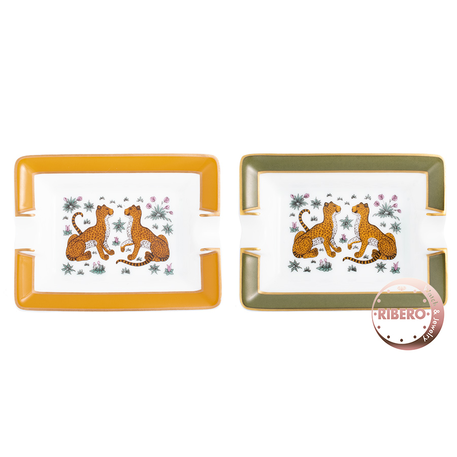 エルメス ミニアッシュトレイ les leopards レオパード 2個セット