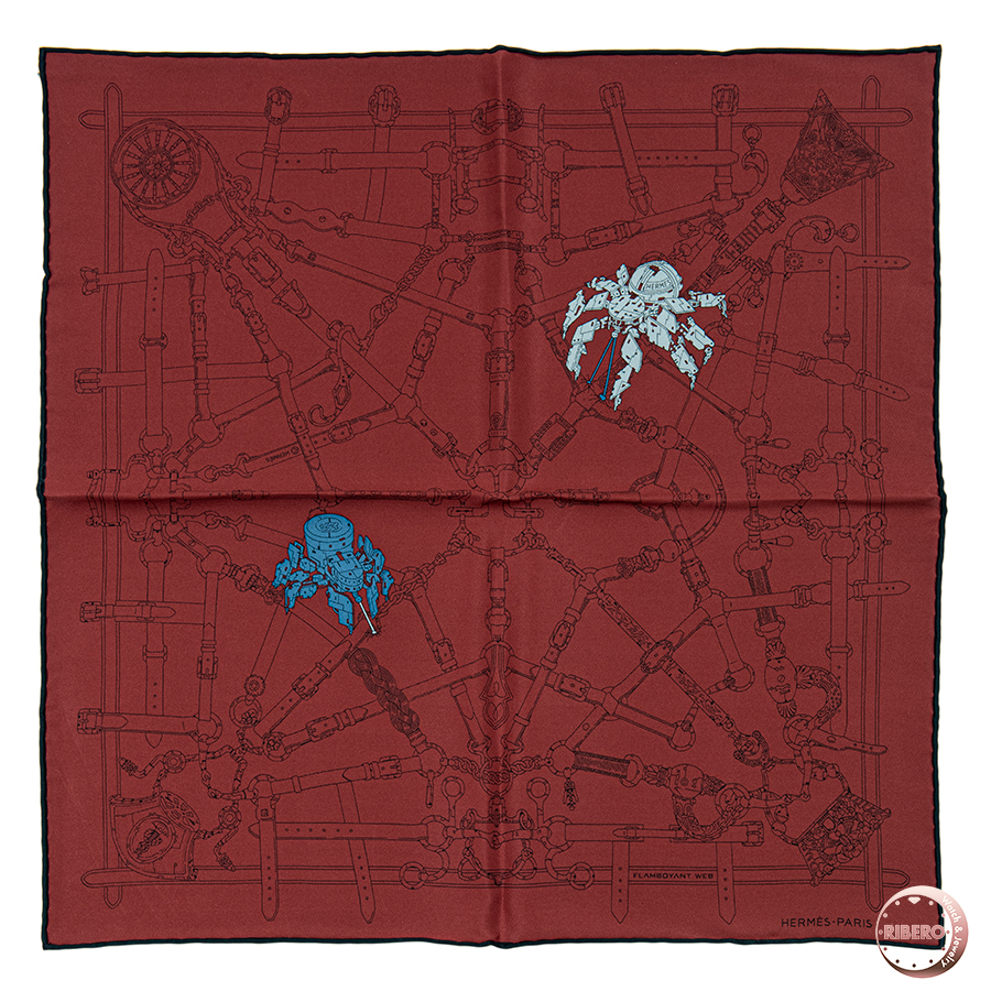 エルメス カレ45 Flamboyant Web フランボワイヤン ウェブ スカーフ