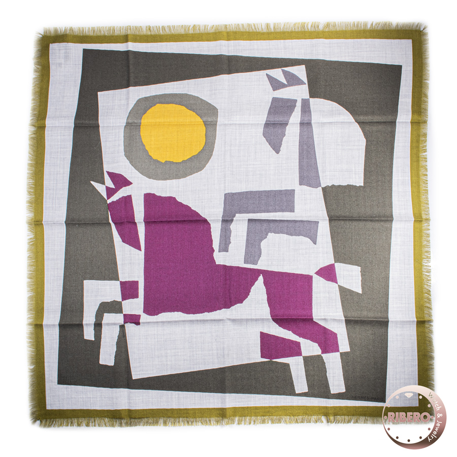 エルメス カレ65 Velky lov Fringed ヴェルキー ラブ ブリンジ スカーフ