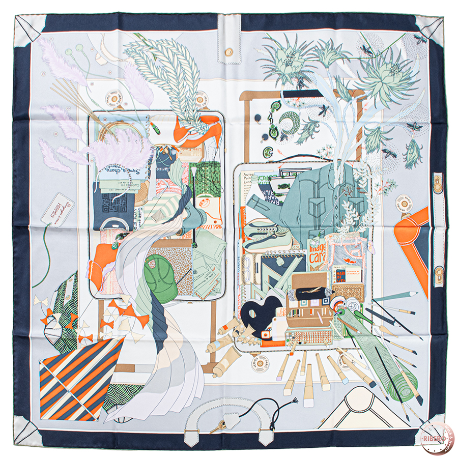 エルメス カレ90 Bagage a Main バガージュ ア マン スカーフ