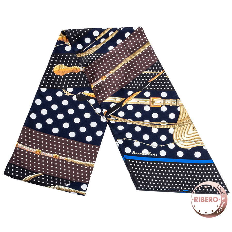 エルメス マキシツイリー Clic-Clac a Pois クリック・クラック・ドット ツイリー