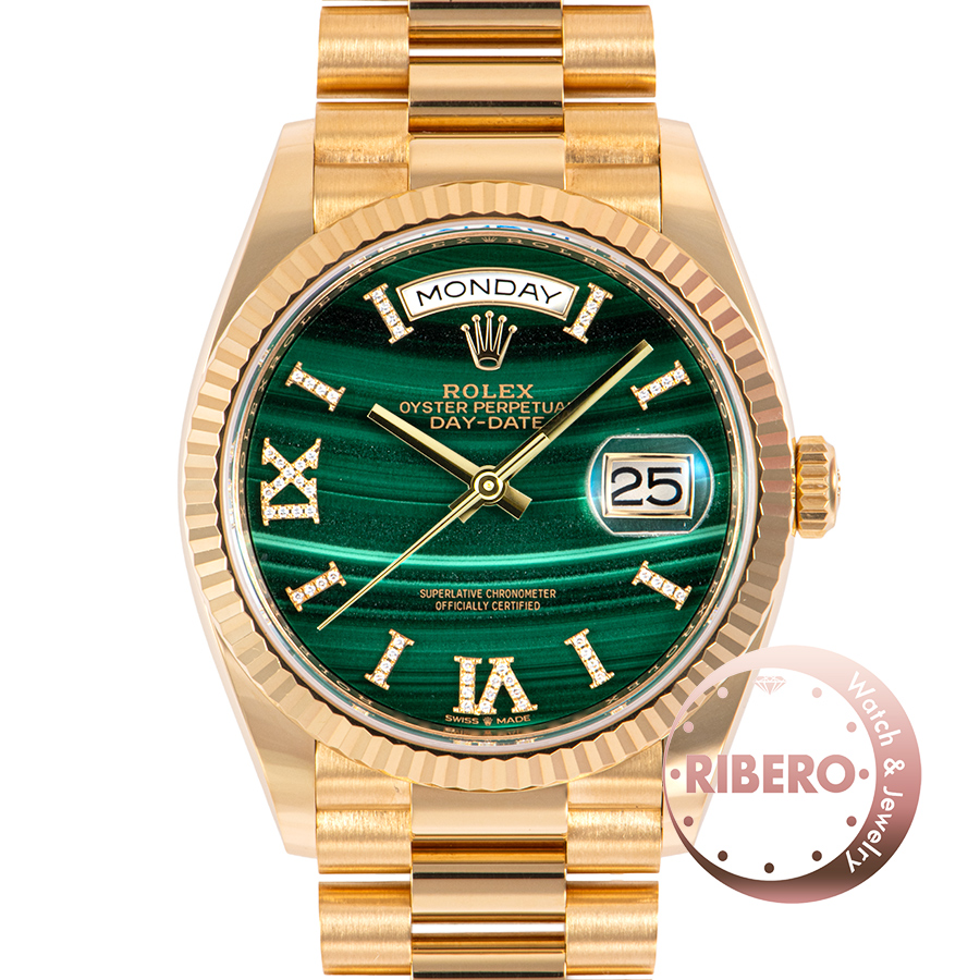 ロレックス デイデイト 128238 マラカイト