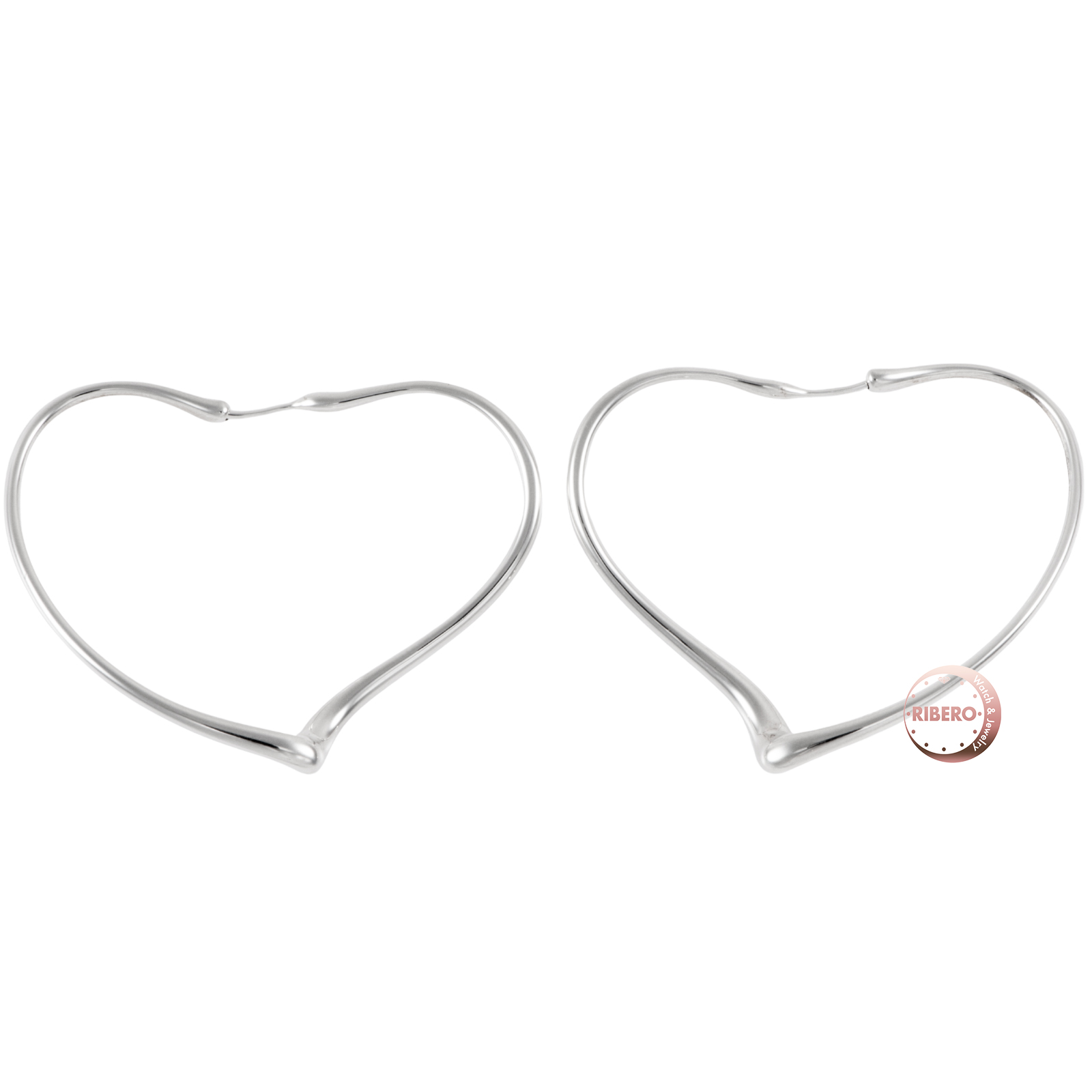 ティファニー オープンハート フープ ピアス