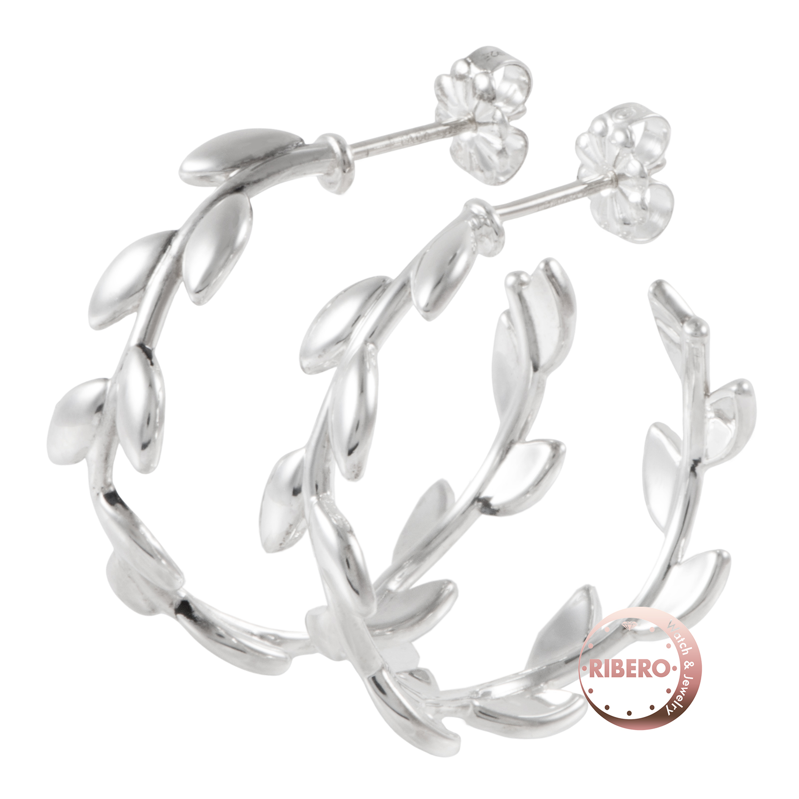 ティファニー オリーブリーフ フープ ピアス