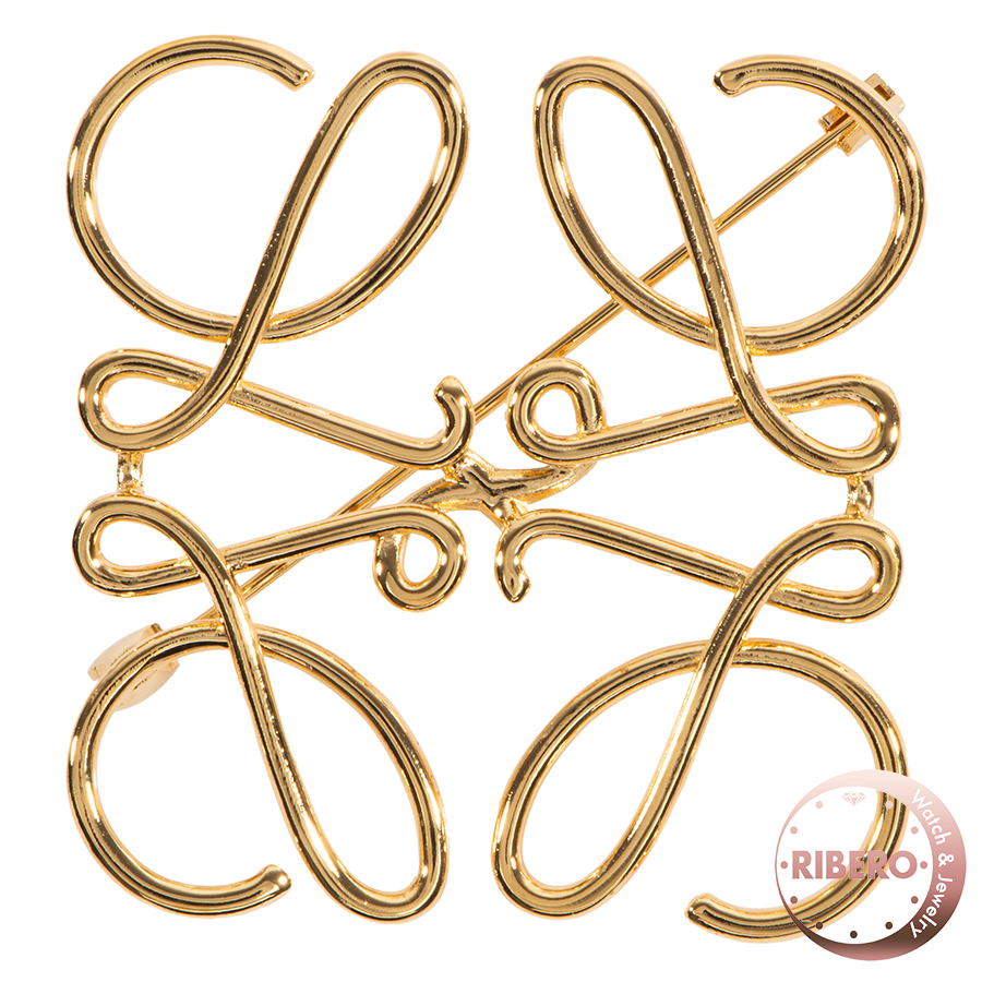 ロエベ アナグラム ブローチ