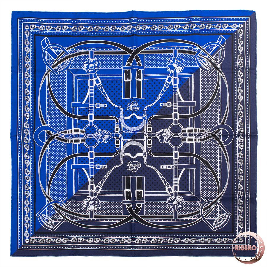エルメス カレ55 Grand Manege Bandana グランマネージュ バンダナ 大調教術 スカーフ