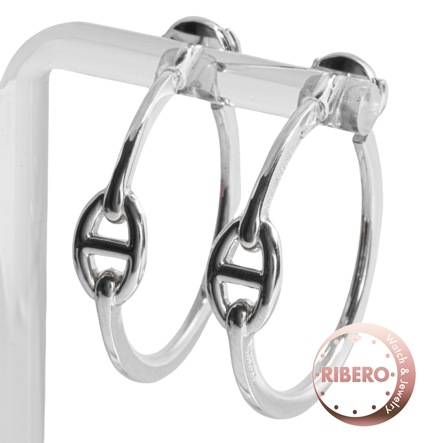 エルメス シェーヌダンクル PM フープ ピアス