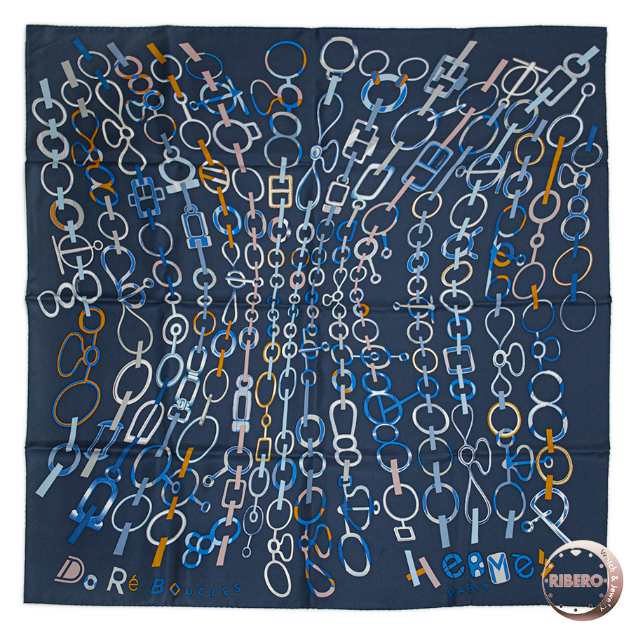 エルメス カレ90 Do Re Boucles ド・レ・ブックル スカーフ