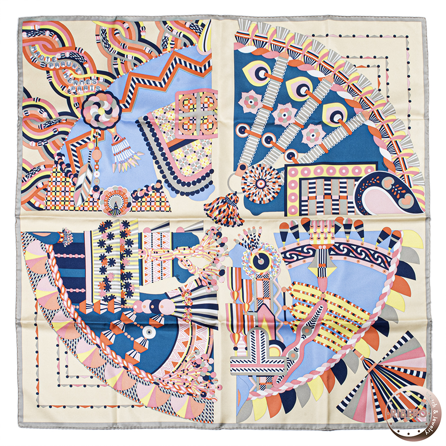 エルメス カレ90Haute Parure オート パリュール スカーフ