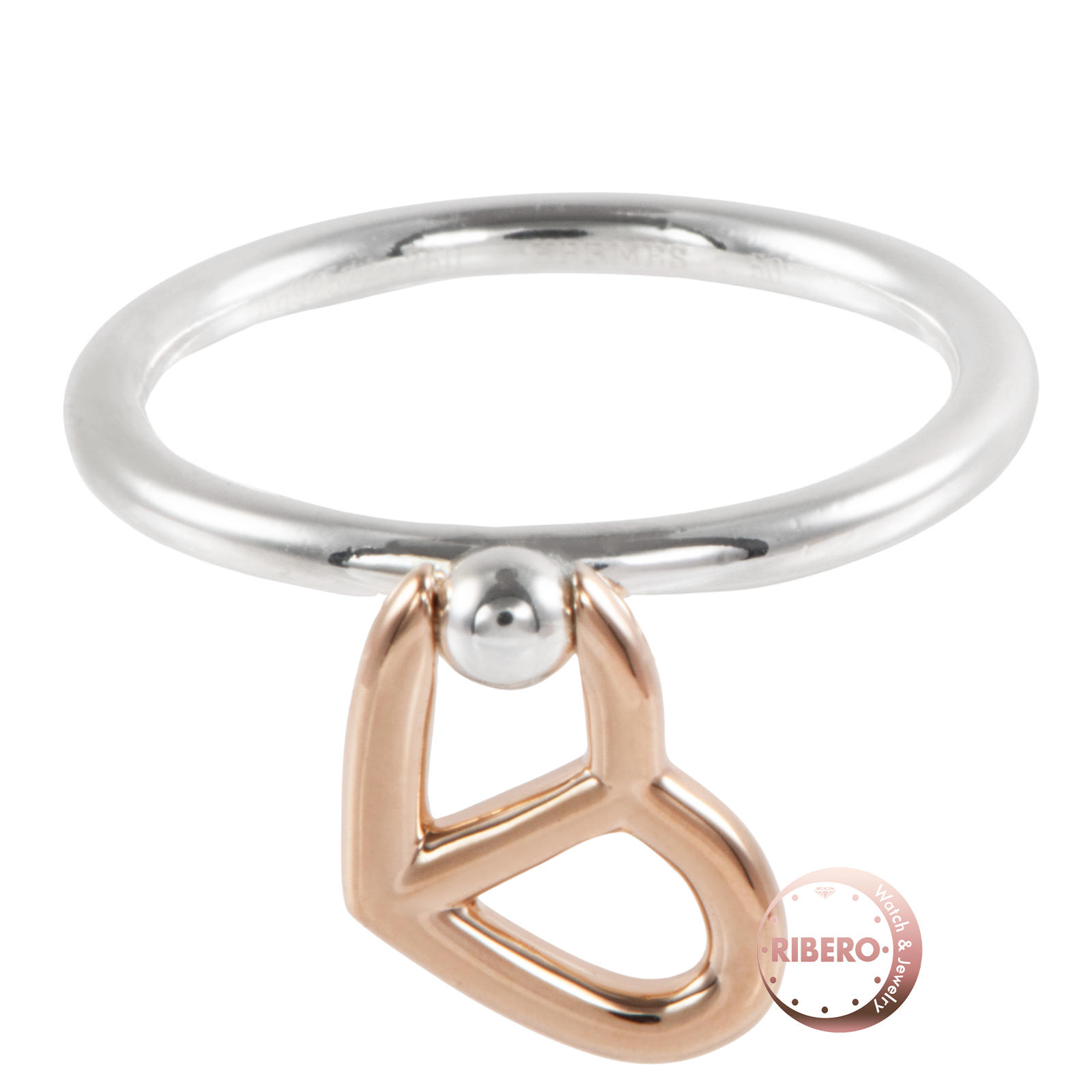 エルメス シェーヌダンクル ハート リング 10号