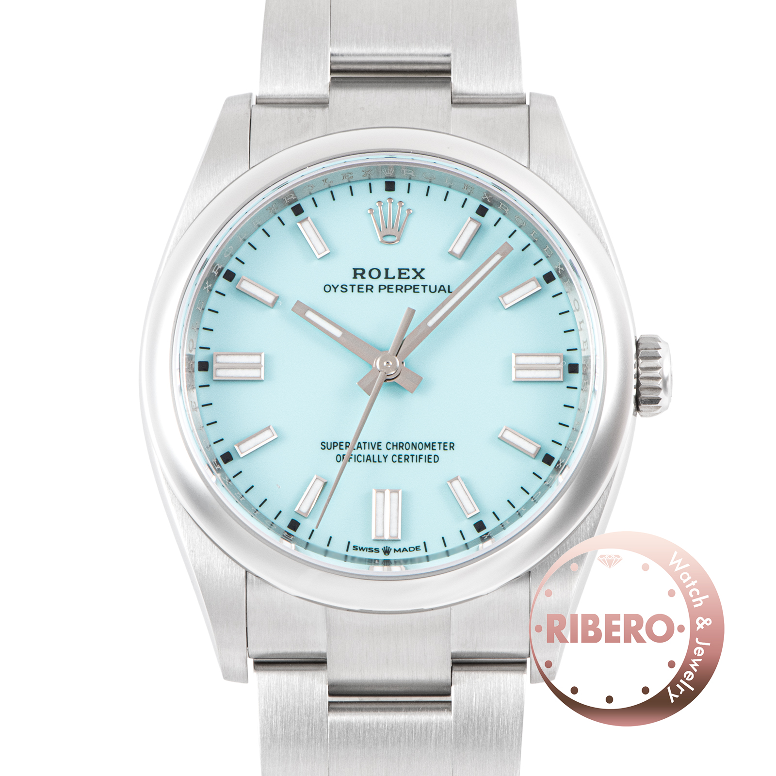 ロレックス オイスターパーペチュアル 126000 ターコイズブルー
