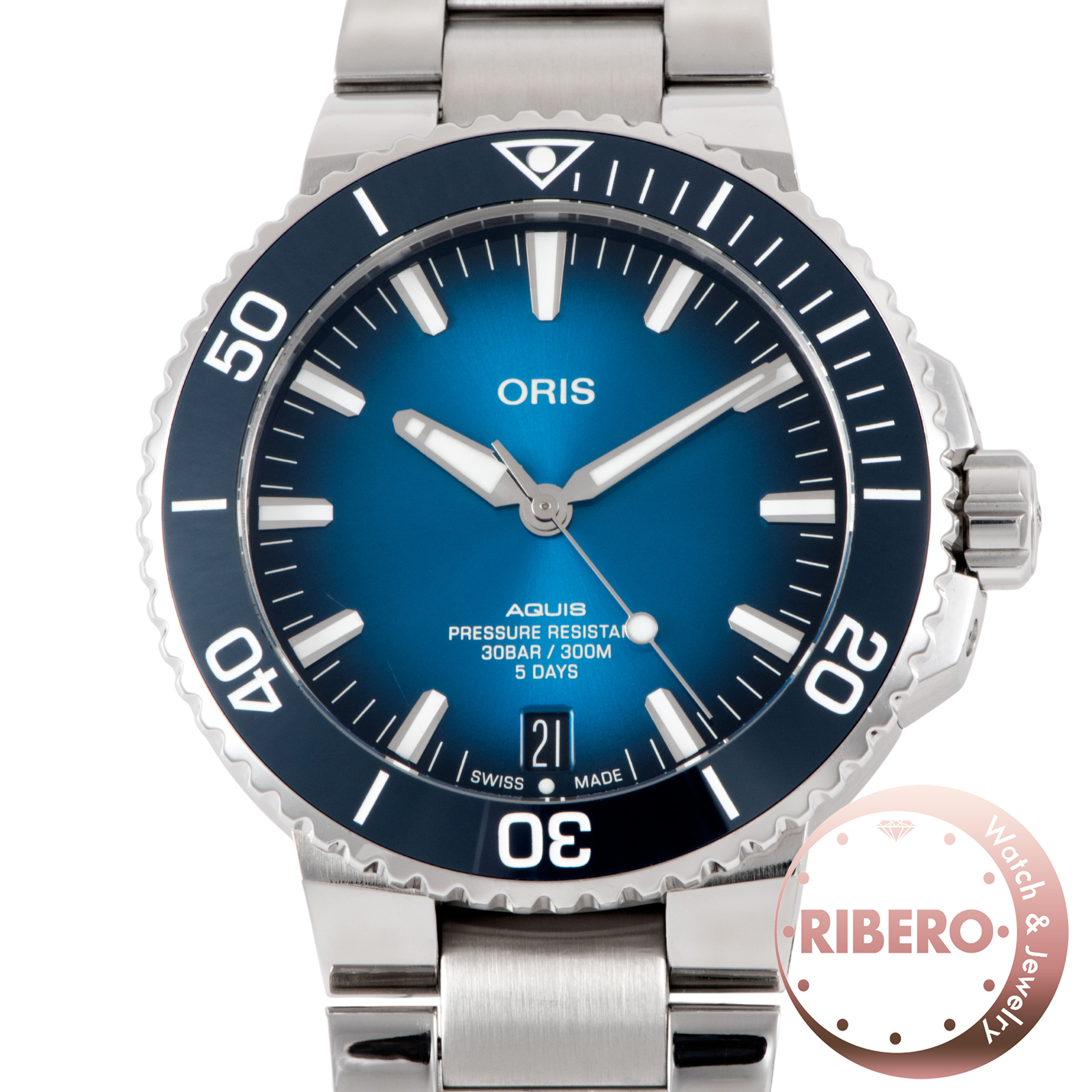 オリス アクイスデイト 01 400 7763 4135-07 8 24 09PEB