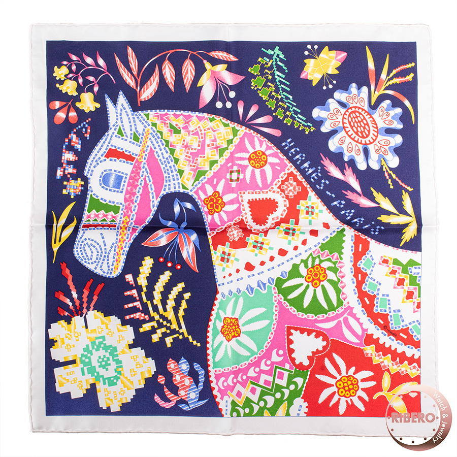 エルメス ガヴロッシュ En Attendant Ulysse オデュッセウスを待ちながら スカーフ