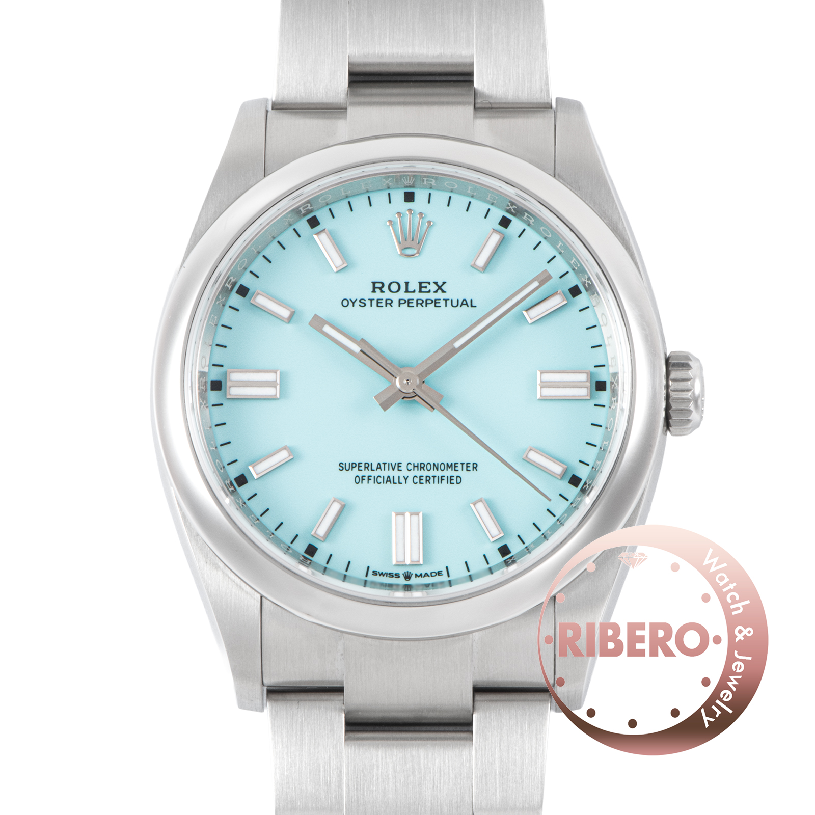ロレックス オイスターパーペチュアル 126000 ターコイズブルー