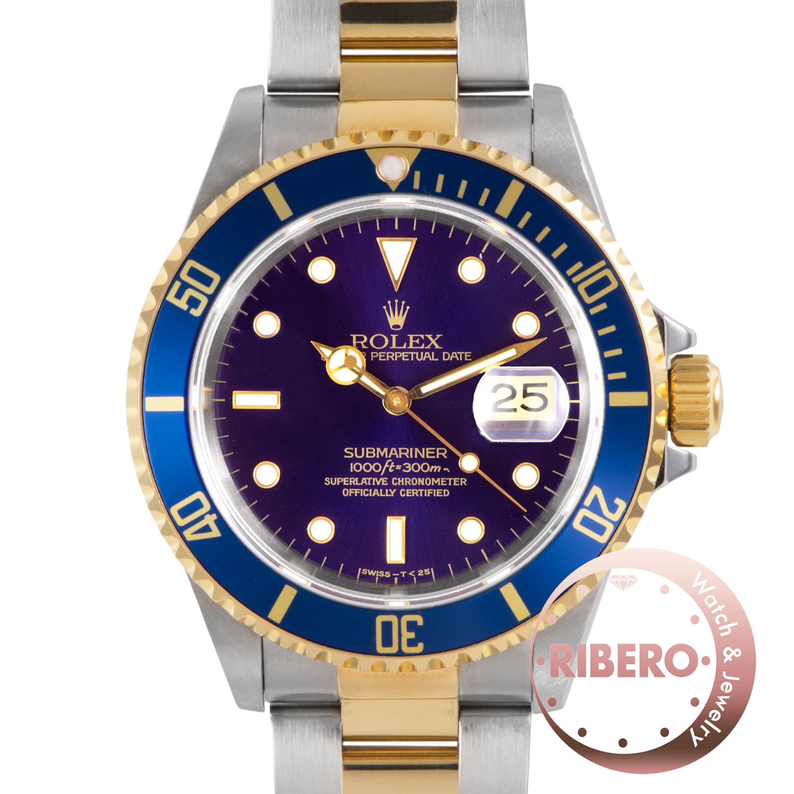 ロレックス サブマリーナデイト 16613 S番 ヴァイオレット Tritium