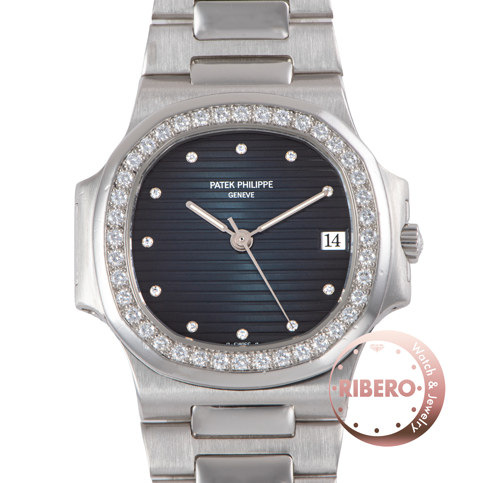 パテックフィリップ ノーチラス 3800/3P-001 1990年製 ベゼルダイヤ アーカイブ付き