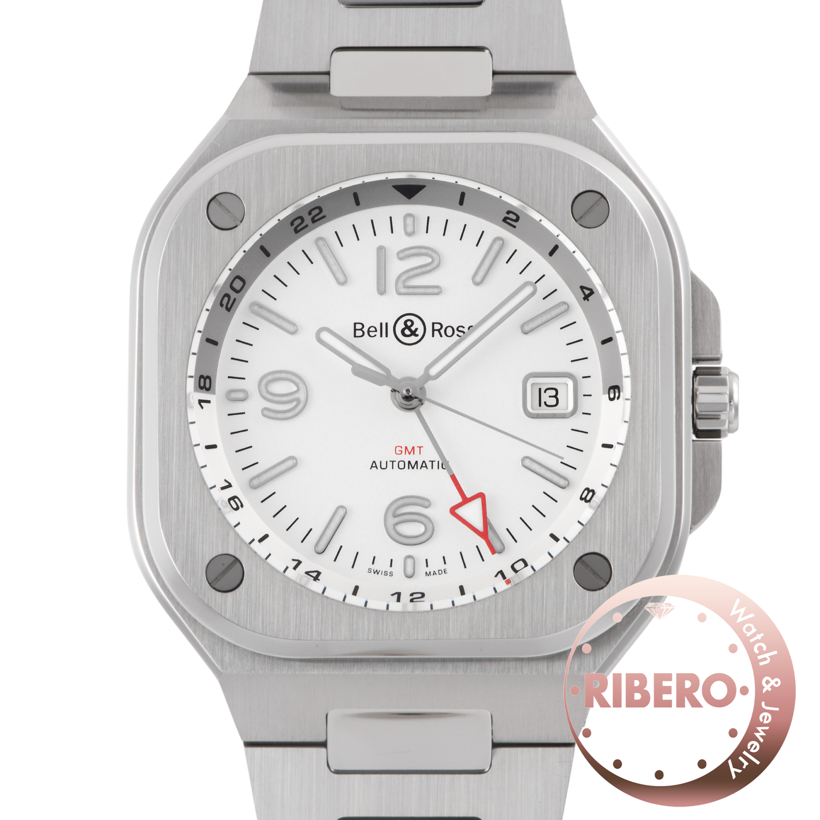 ベル＆ロス BR05 GMT ホワイト BR05G-SI-ST/SST