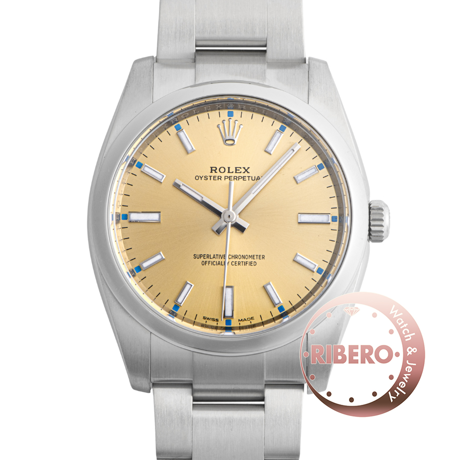 ロレックス オイスターパーペチュアル 114200 ランダム ホワイトグレープ