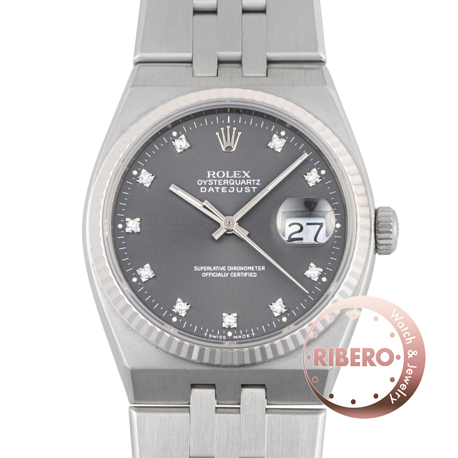 ロレックス デイトジャスト オイスタークォーツ 17014G E番 Tritium