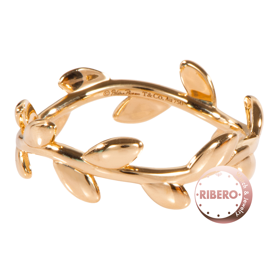 ティファニー オリーブリーフ バンド リング 14号