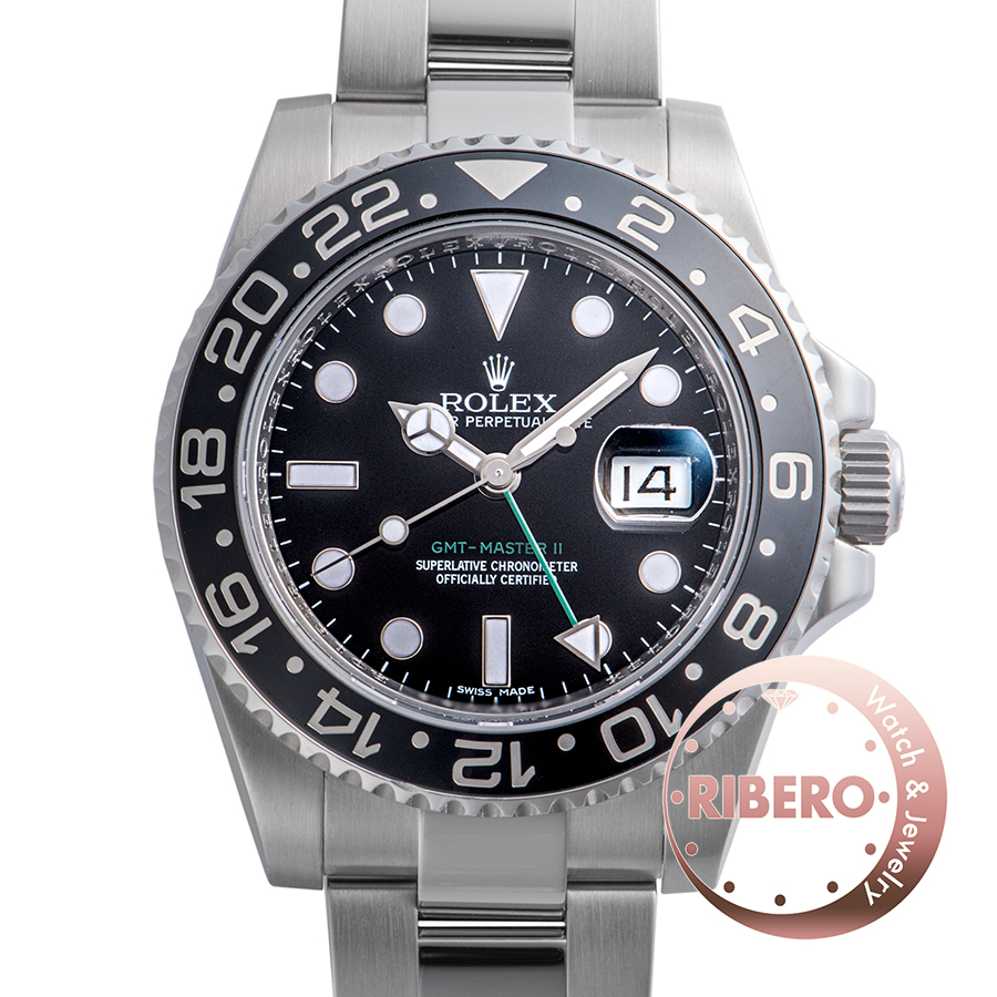 ロレックス GMTマスター2 116710LN V番 スティックダイアル