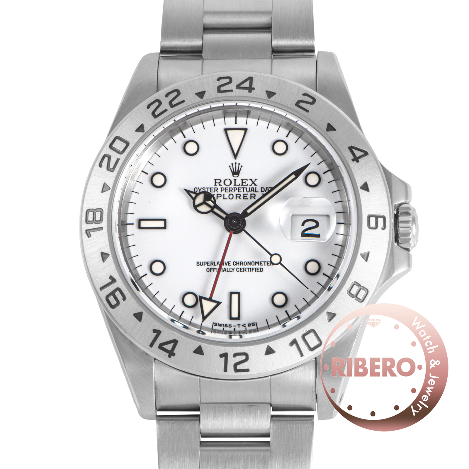 ロレックス エクスプローラー2 16570 W番 Tritium シングルバックル