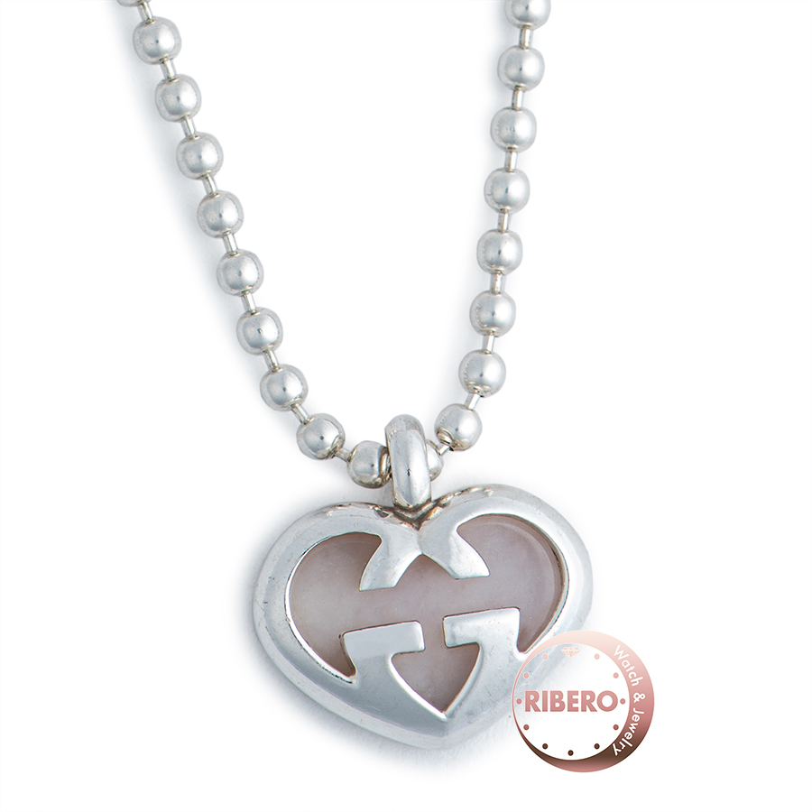 グッチ インターロッキングG ペンダント ハートシェイプ