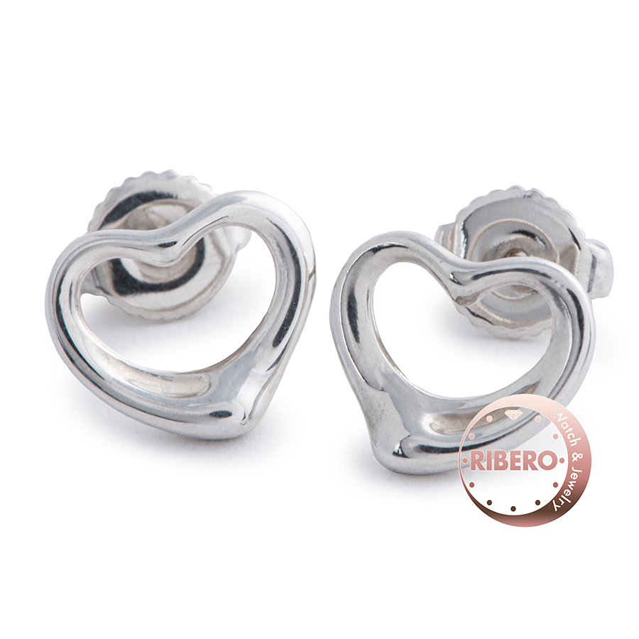 ティファニー オープンハート フープ ピアス