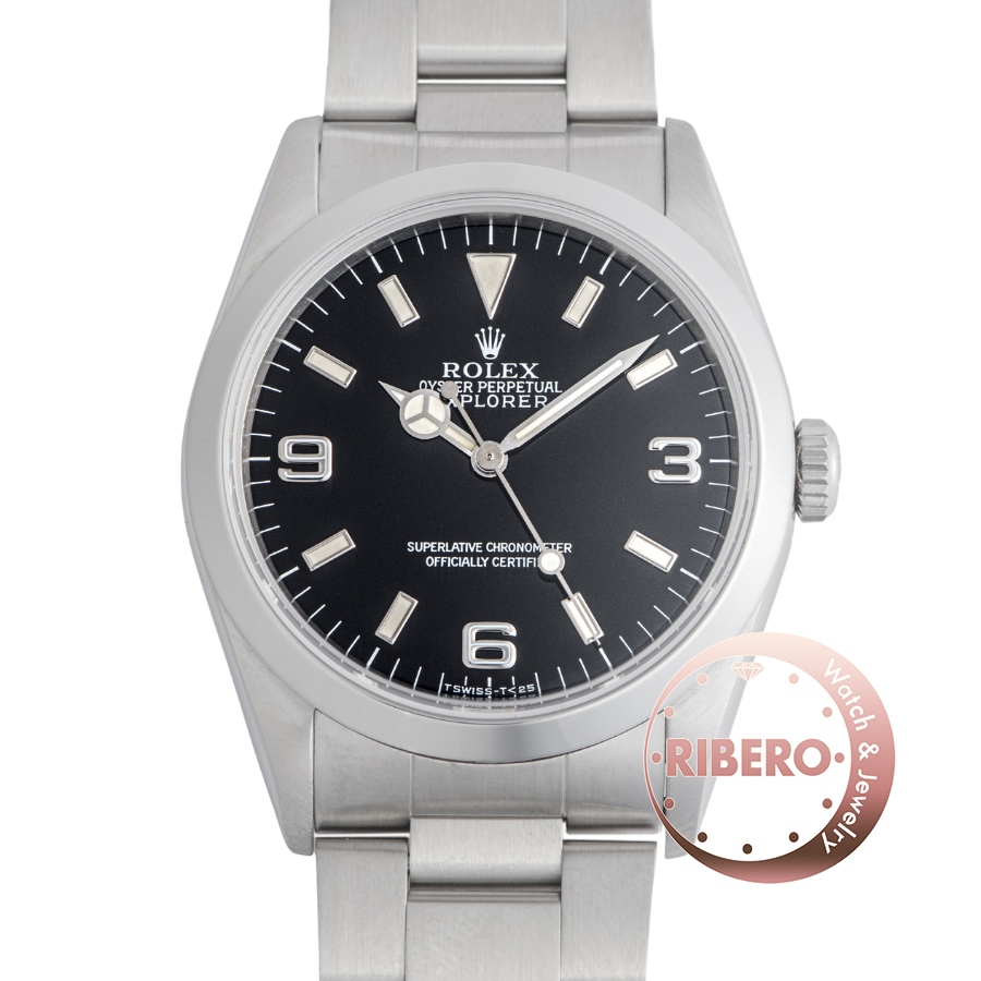 ロレックス エクスプローラー1 14270 N番 トリチウム シングルブレス