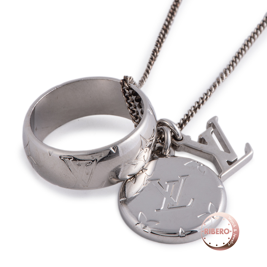 ルイ・ヴィトン リングネックレス モノグラム ネックレス