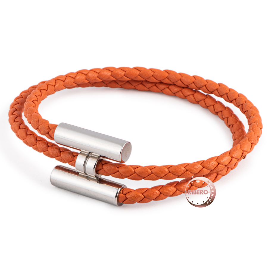 エルメス レザーブレスレット トゥルニ トレッセ ブレスレット