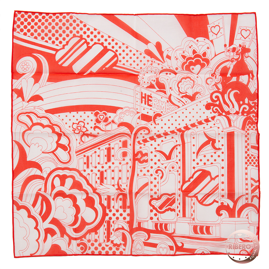 エルメス ガヴロッシュ Faubourg Rainbow フォーブル レインボー スカーフ