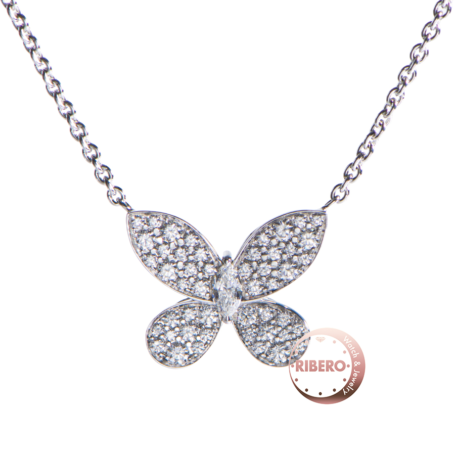 グラフ バタフライ パヴェ バタフライ ダイヤモンド ミニ ペンダント