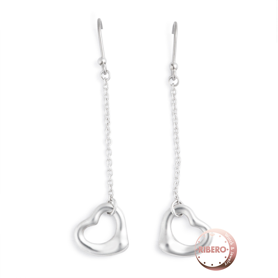 ティファニー オープンハート フープ ピアス