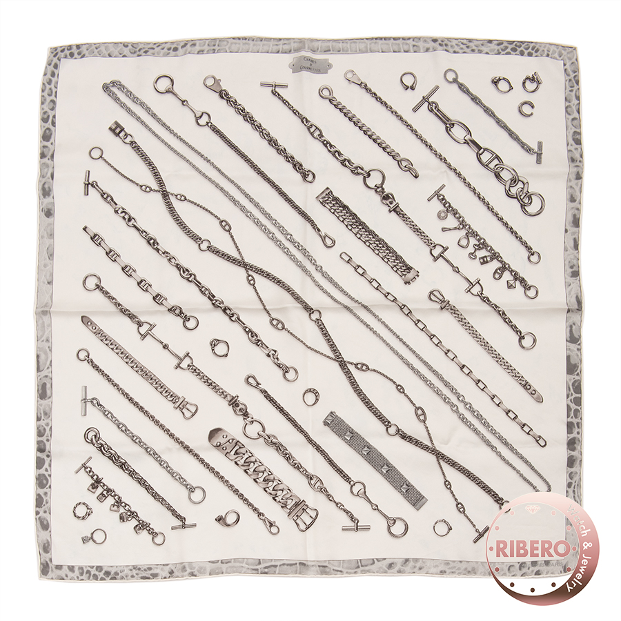 エルメス カレ70 CHAINES & GOURMETTE スカーフ