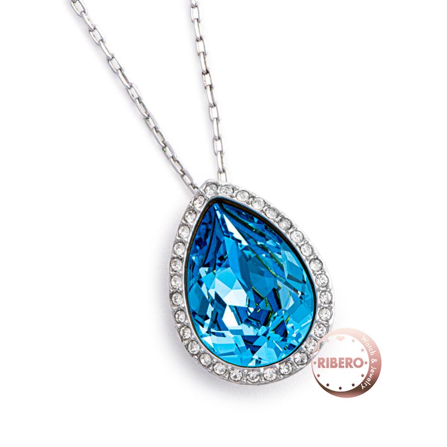 スワロフスキー ラインストーン ペンダント ドロップモチーフ