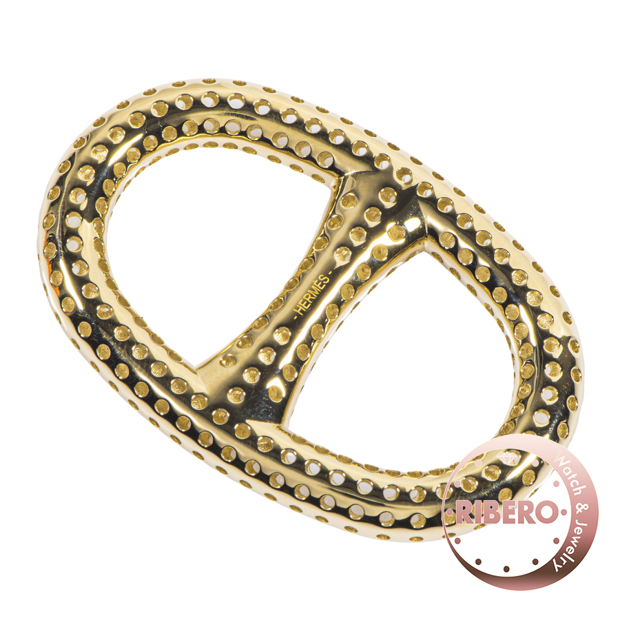 エルメス Perforee scarf ring シェーヌダンクル ペルフォ スカーフリング パンチング スカーフリング