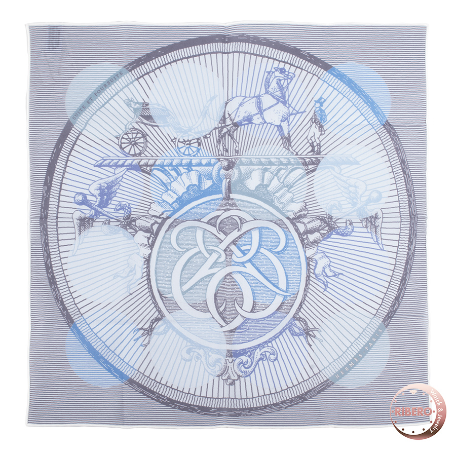 エルメス ハンカチーフ　Suite et Poursuite 追いかけっこ ハンカチ