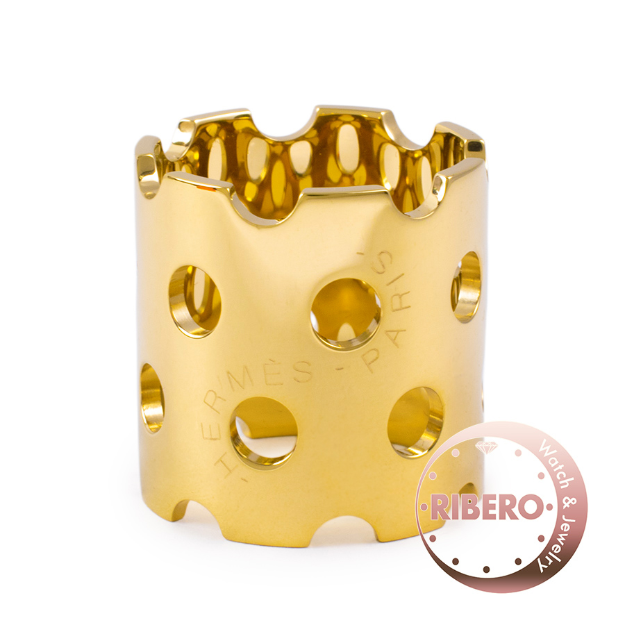 エルメス ドット パンチング スカーフリング