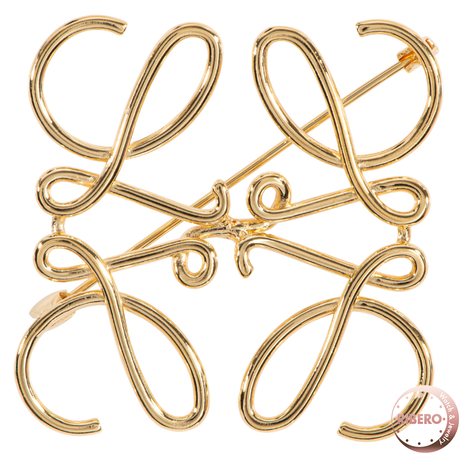 ロエベ アナグラム ブローチ