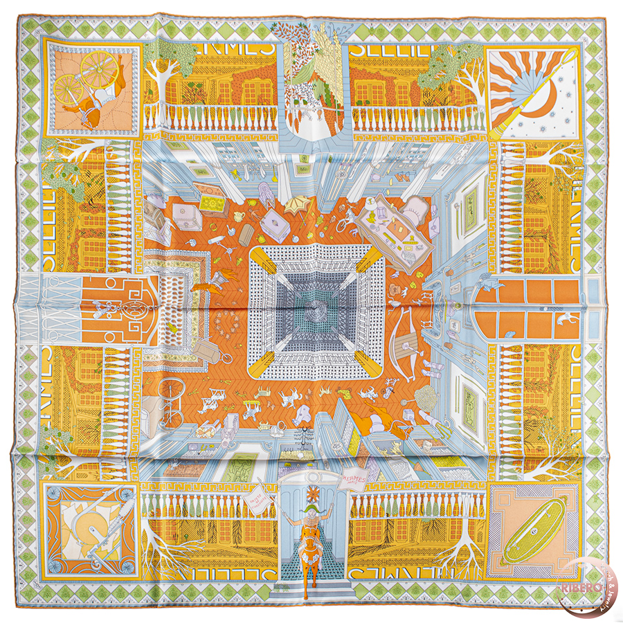 エルメス カレ90 Objets de Curiosite オブジェ・ドゥ・キュリオジテ スカーフ