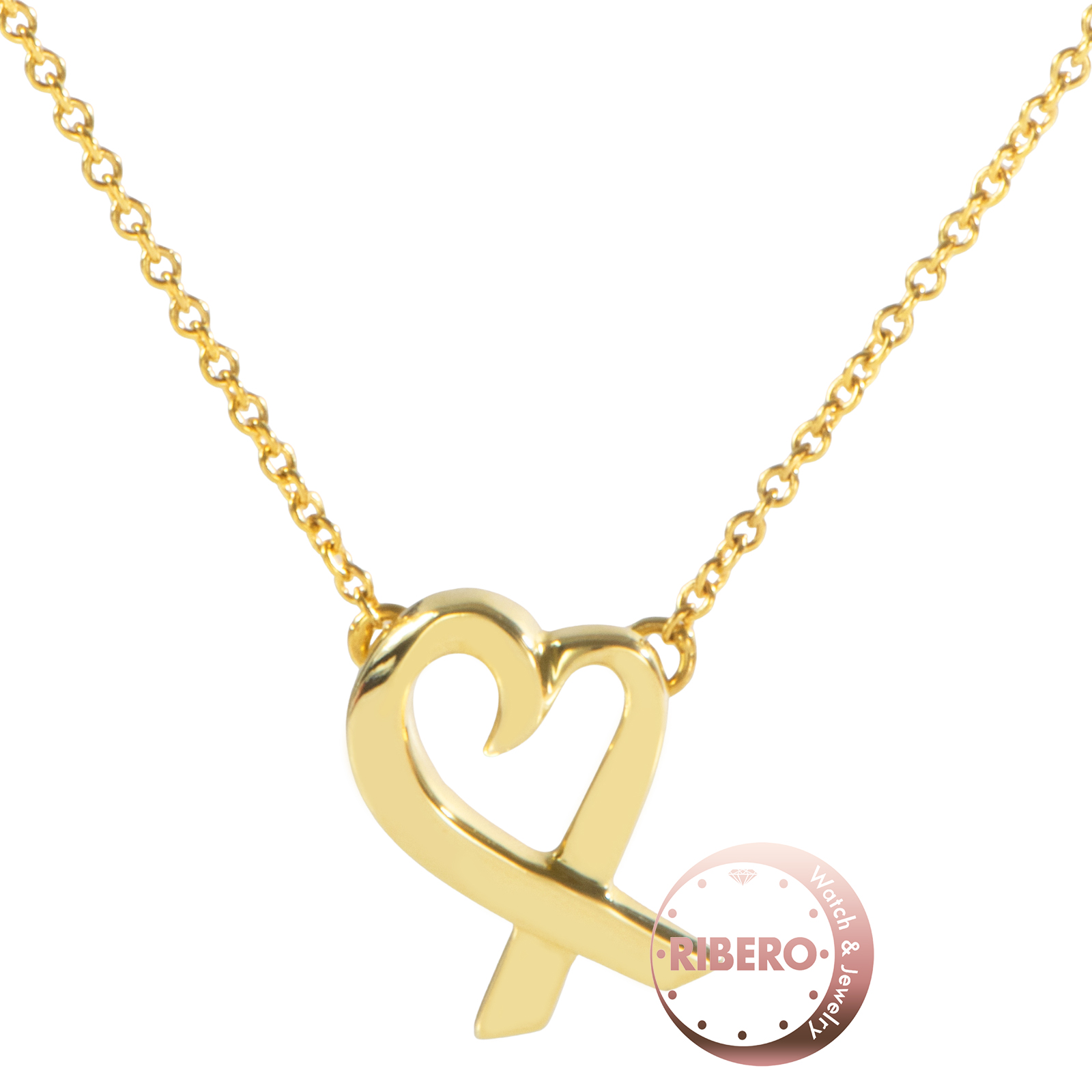 ティファニー ラビング ハート ペンダント ネックレス