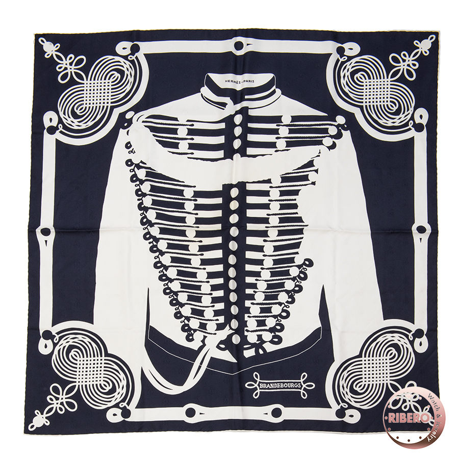 エルメス カレ90 Brandebourgs Tattoo ブランデンブルグ飾り スカーフ